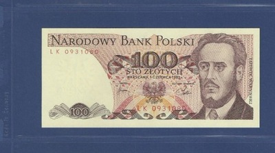 100 zł LK z 1982 r. Nr 0931077, St. 1