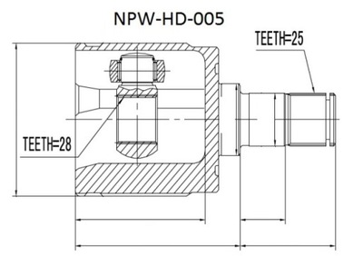 HONDA 44310S5A300 LANKSTAS VIDINIS KAIRYSIS 