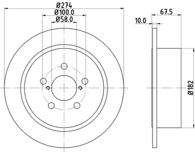 HELLA 8DD 355 114-641 DISC BRAKE  