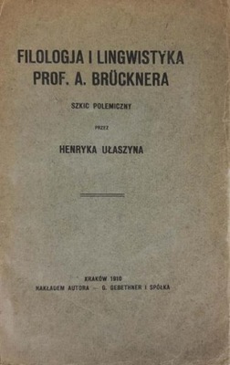Filologia i lingwistyka prof. A. Brucknera 1910