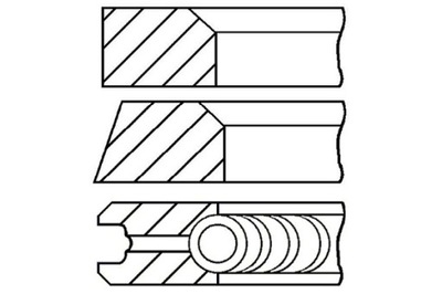 GOETZE 89 STD 2.5-2-3 КОМПЛЕКТ КІЛЬЦЯ ПОРШНЯ MERCEDES C T-МОДЕЛЬ S202