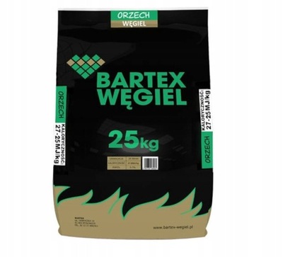 WĘGIEL ORZECH BARTEX PREMIUM 24-25MJ - worek 25 KG