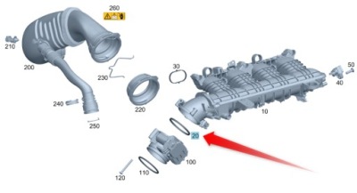 Прокладка распределителя воздуха mercedes фото №1