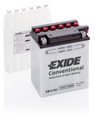 АКУМУЛЯТОР МОТОЦИКЛЕТНИЙ EXIDE EB14-B2 YB14-B2 14AH 145A