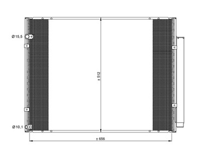 RADUADOR DE ACONDICIONADOR LEXUS RX 350 05- NRF 35857  