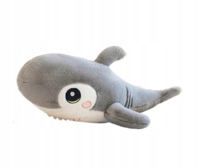 MASKOTKA PLUSZAK PODUSZKA REKIN POPIEL XXL 90 cm