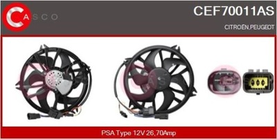 VENTILADOR DEL RADIADOR CEF70011AS CASCO CITROEN  