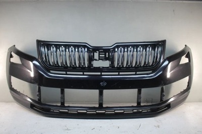 Бампер перед передний skoda kodiaq новый оригинал + решётка радиатора фото №1