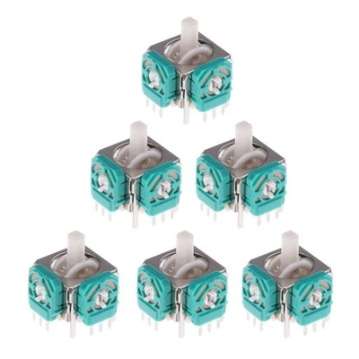 6Pieces 3D Analog Thumb Stick Wymiana części do