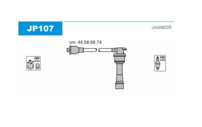 Дроти запалювання jp107 janmor colt/galant/lancer фото №1