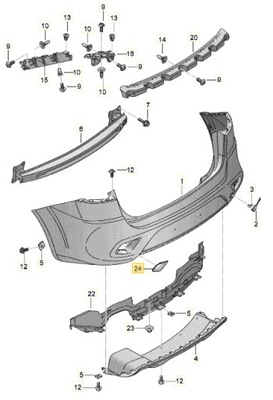 Altea freetrack відбивач задня лівий оригінальний номер 5p8945105a фото №1