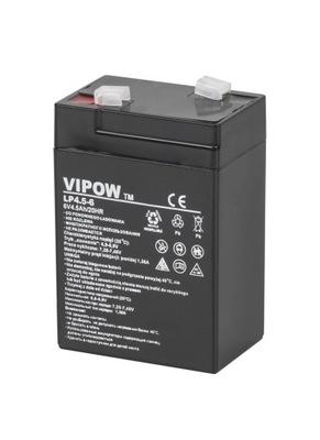 Akumulator żelowy AGM Vipow 6 V 4,5 Ah