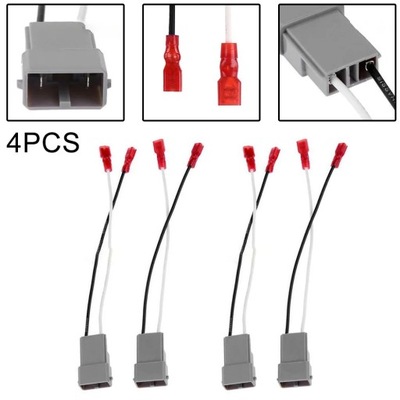 4PCS CAR SPEAKER CONNECTOR WIRE HARNESS ADAPTADOR FIT PARA HONDA PARA CR~16463  