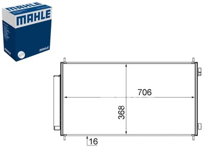 CONDENSADOR DE ACONDICIONADOR HONDA CR-V 3 2.0 2.2D 2.4 09.06- MAHLE  