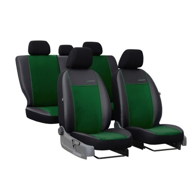 FORRO UNIVERSALES GAMUZA EXCLUSIVE COLOR VERDE PARA OPEL ANTARA  