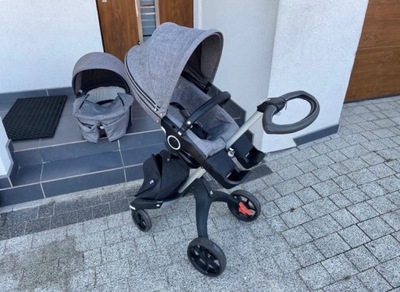 Wózek 2w1 stokke Xplory v6 szary melanż