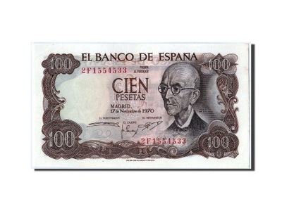 Banknot, Hiszpania, 100 Pesetas, 1970, 1970-11-17,