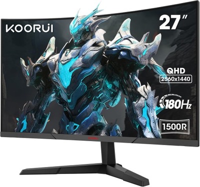 KOORUI 27E6QCA Monitor 27'' 2560x1440 QHD 180 Hz LED