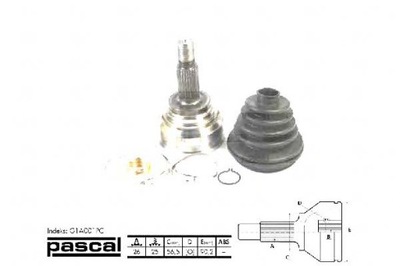 PASCAL AXLE SWIVEL DRIVING EXTERIOR AUDI 100 200 80  