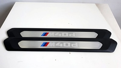 Bmw x4 g02 накладки пороговые внутреннее m40d фото №1