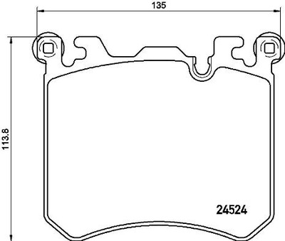 КОЛОДКИ HAM. ПЕРЕДНЯ BMW X6 E71, E72 09- ПЕРЕД