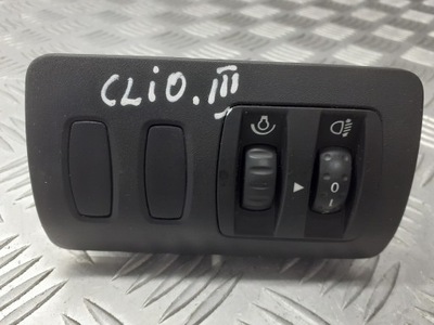Панель регулировки света renault clio iii 8200407756 фото №1