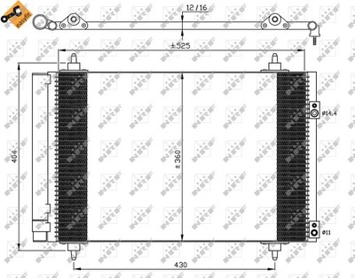 RADUADOR DE ACONDICIONADOR NRF 35610  