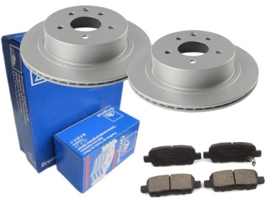 Гальмівні диски + гальмівні колодки ate задній renault koleos 292mm фото №1