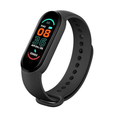 Smart Band M6 BLACK / CZARNY, MAGNETYCZNE