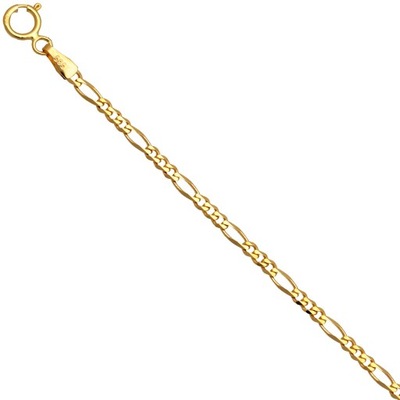 Łańcuszek złoty figaro 55cm złoto pr.585