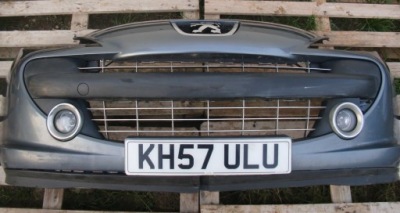 Peugeot 207 cc gt sport бампер перед передний szary фото №1