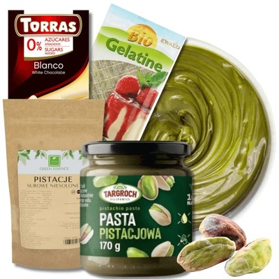 KETO BEZ CUKRU PISTACJE + Pasta Pistacjowa Masło Żelatyna Czekolada Biała