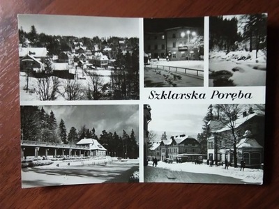 SZKLARSKA PORĘBA widoki Hotel kawiarnia 1969 r.