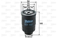 VALEO FILTRO COMBUSTIBLES DIESEL PUSZKOWY NISSAN ALMERA N16 00-/PATROL GR V  