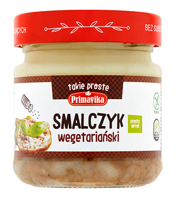 Smalczyk wegetariański bezglutenowy Vegan 160 g Primavika