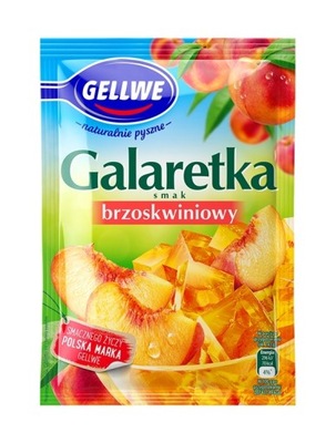 Gellwe Galaretka smak Brzoskwiniowy 72 g