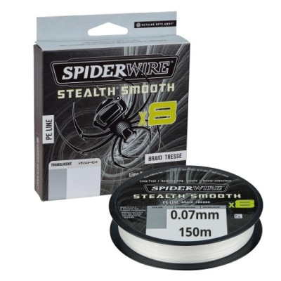 SPIDERWIRE Plecionka Stealth Smooth x8 0.07mm 150m - Transparentna