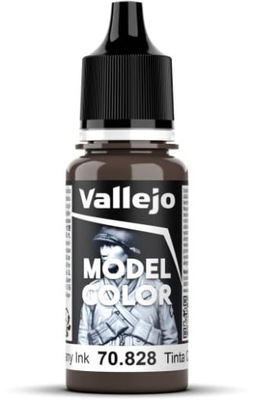 Vallejo 70828 Mahogany Ink Model Color Farba