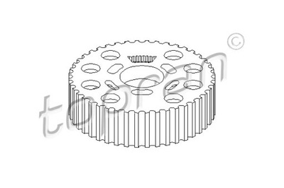 TOPRAN КОЛЕСО ЗУБЧАТЕ, ВАЛ ГРМ