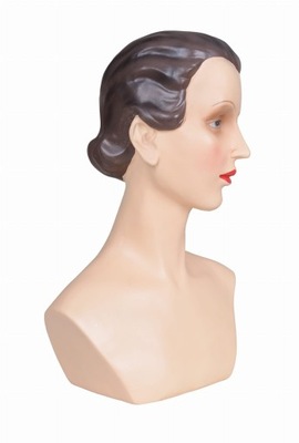 Rzeźba Dekoracyjna Popiersie Kobiety Art Deco