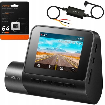 CAMERA AUTOMOTIVE 70MAI A200 WIDEOREJESTRATOR + MODULE PARKING + CARD 64GB  