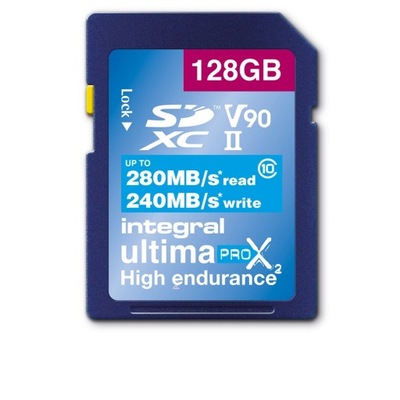 INTEGRAL UltimaPro X2 SDHC/XC 280/240MB V90 128GB