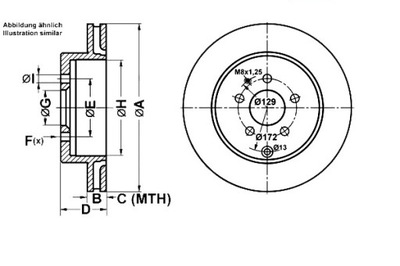 Ate гальмівні диски гальмівні 2szt mazda задня cx-7 cx-9 07- фото №1