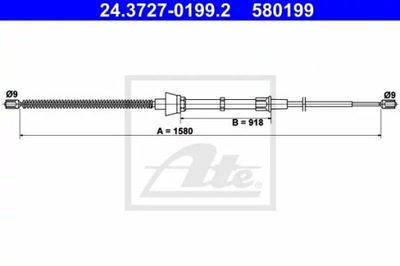 24.3727-0199.2. CABLE HAM.SKODA FABIA II 07-  