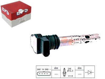 FACET КАТУШКА ЗАЖИГАНИЯ 06A905115A 06B905115N 06A905