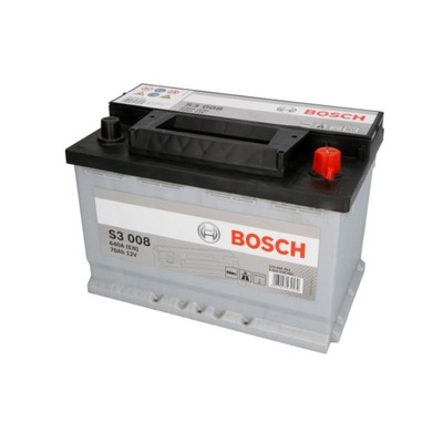 BATTERY BOSCH S3 70AH 640A P+  