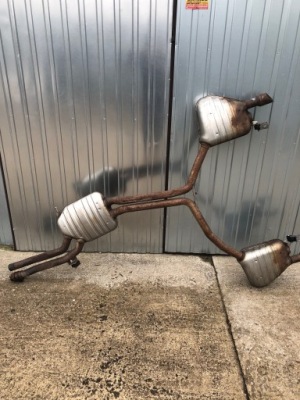 Audi a4 a5 tfsi гаситель выхлоп бензин фото №1