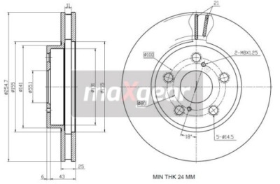 Диск ham. toyota p. carina e 92-/celica 99-/prius 09- фото №1