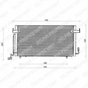 RADUADOR DE ACONDICIONADOR DELPHI TSP0225117  