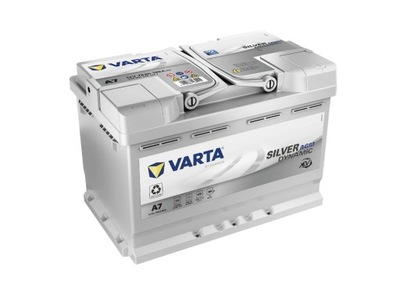 АККУМУЛЯТОР VARTA SILVER DYNAMIC AGM 12V 70AH 760A